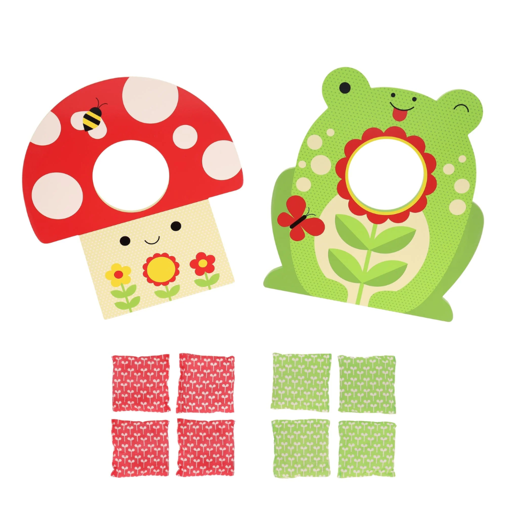 Petit Collage Toadstool Toss Wooden Cornhole Game