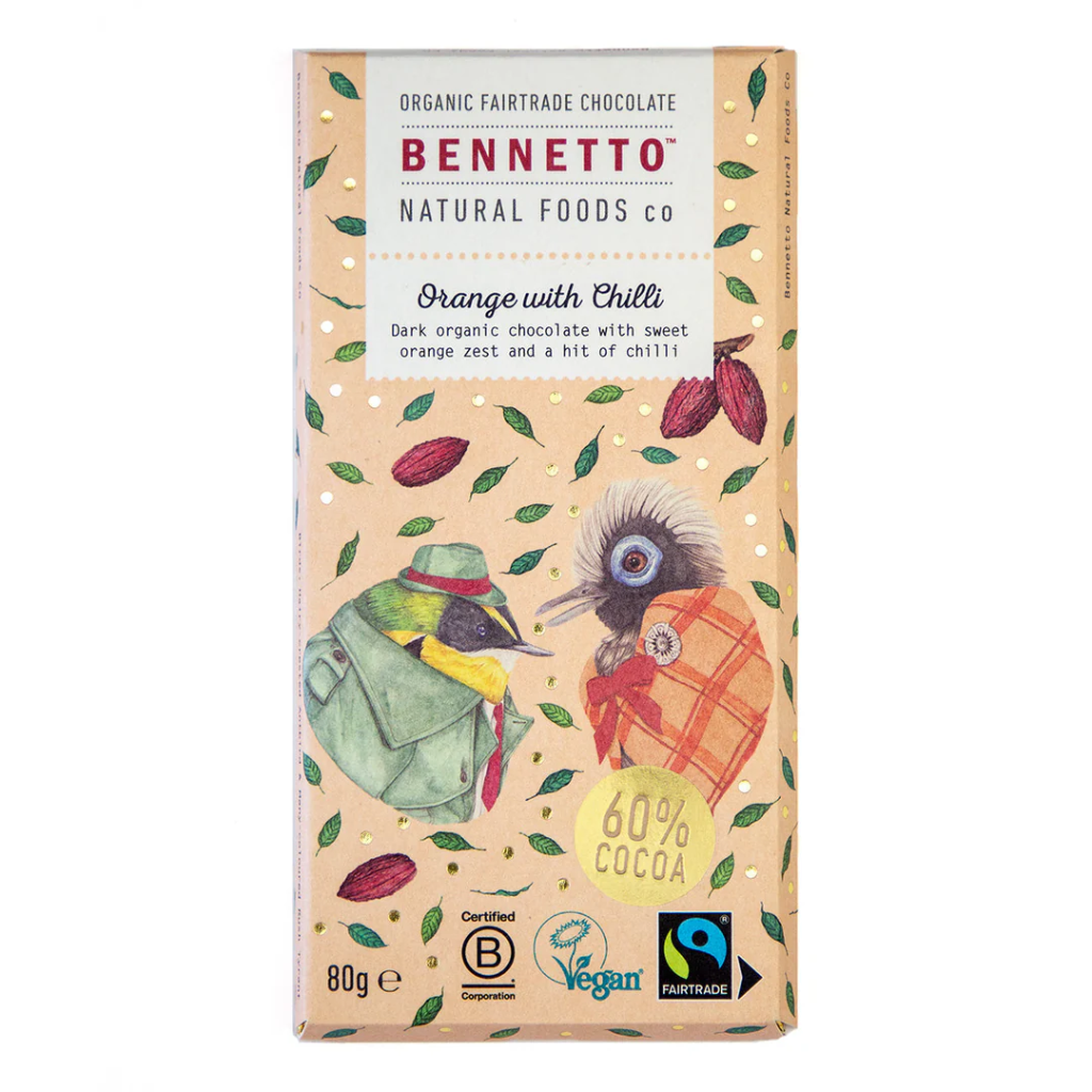 Bennetto Organic Dark Chocolate 80 g