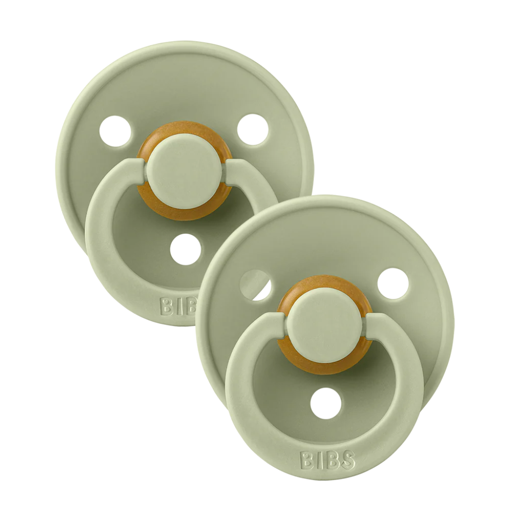 Bibs Pacifiers Size 1 Round Nipple (2 Pack)