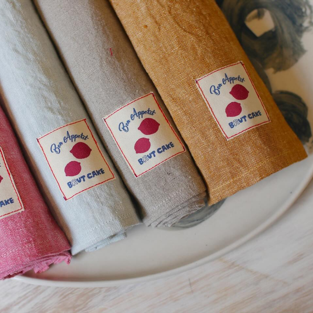 Brut Cake Napkin Linen (4 Pack)