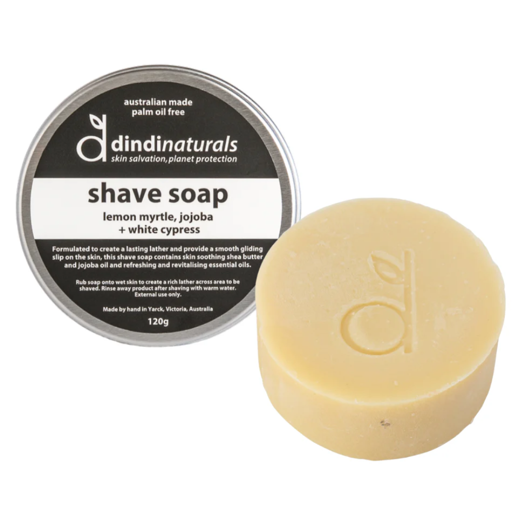 Dindi Naturals Shaving Soap Bar in Tin 120 g