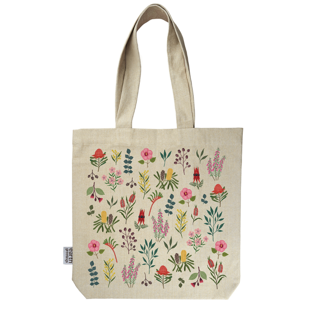 Earth Greetings Tote Bag with Inner Pocket