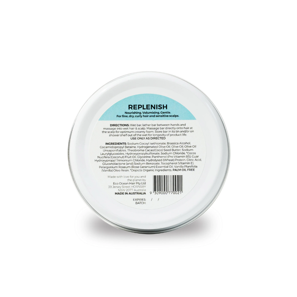 Eco Ocean Haircare Shampoo in a Tin 70 g