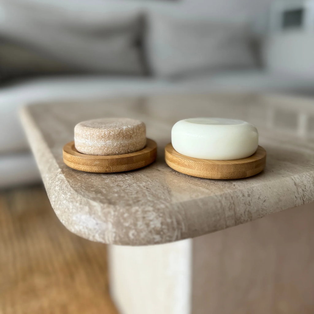 Hair Cooki Round Bamboo Bar Drainer Dish