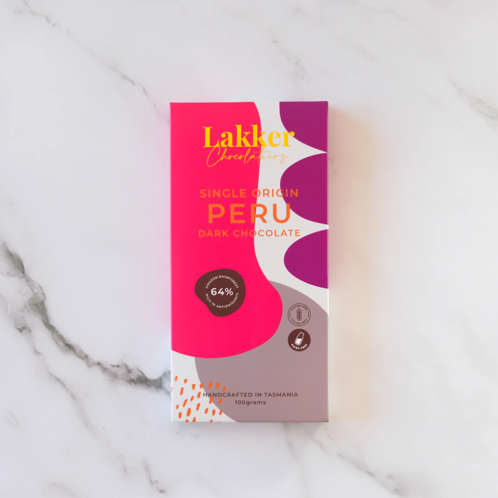 Lakker Chocolatiers Chocolate Bar Dark Single Origin 100 g