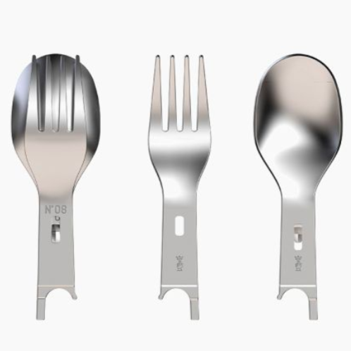 Opinel Picnic+ Fork, Spoon & Napkin (Extension) Set