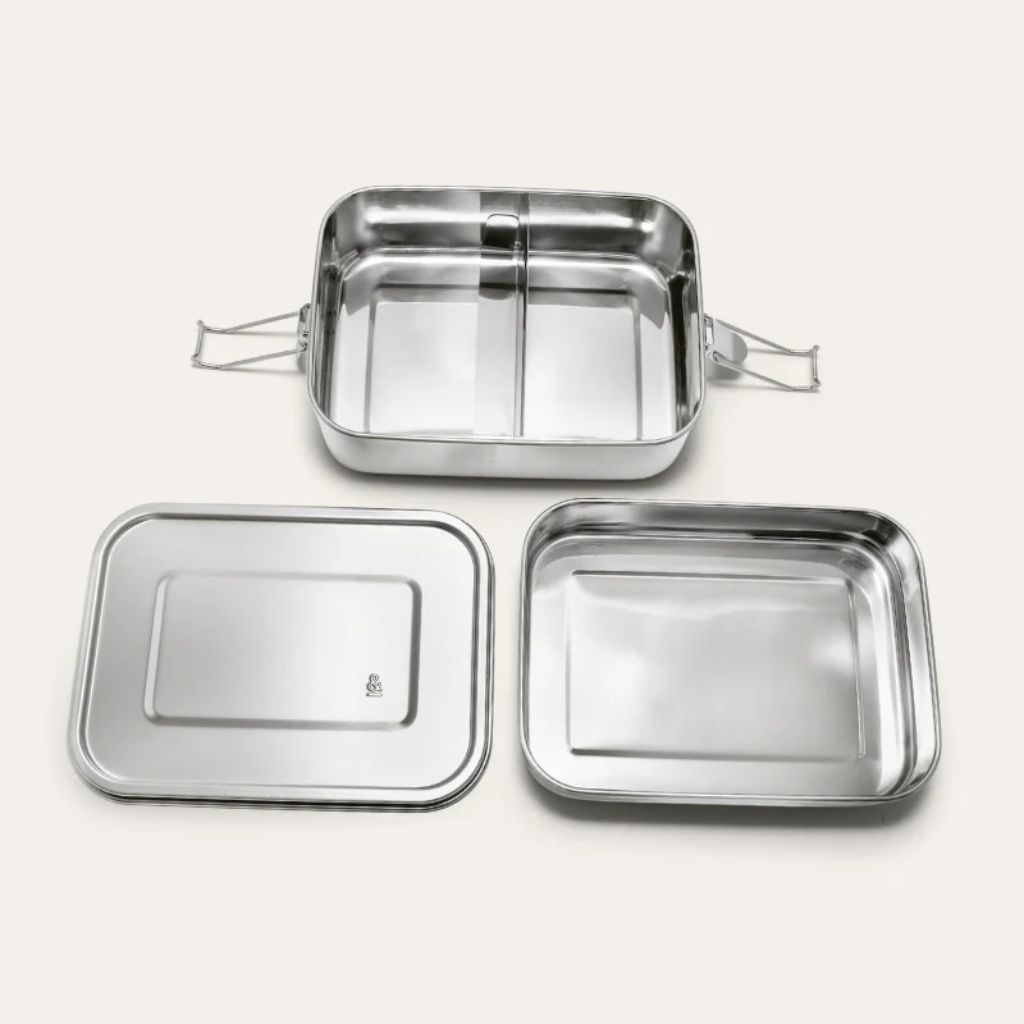Seed & Sprout Double Layer Lunch Box Stainless Steel 1920 ml