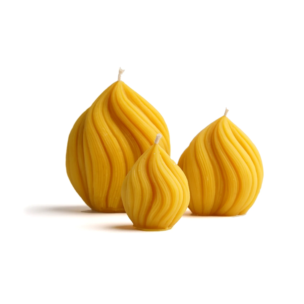 Seven Sisters Candle Co Pure Beeswax Lumina Twist Candle