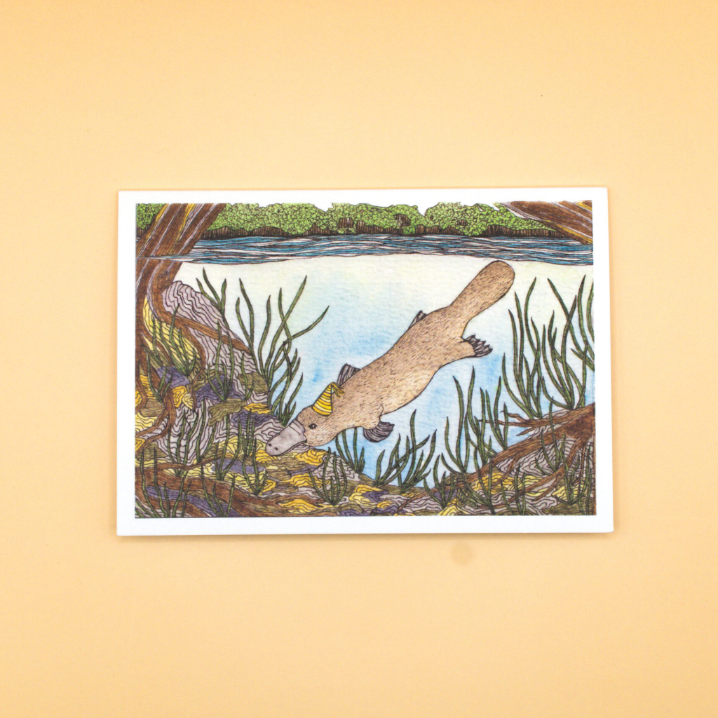 Sunshine Sea Art Greeting Card Animal