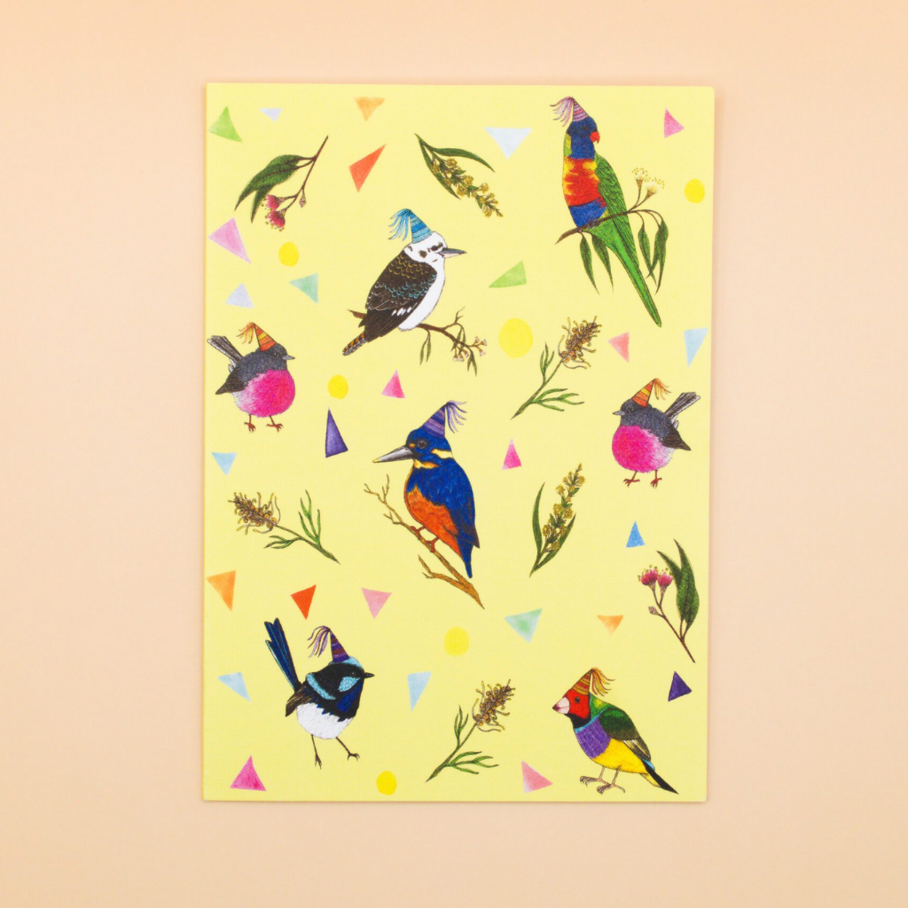 Sunshine Sea Art Greeting Card Bird