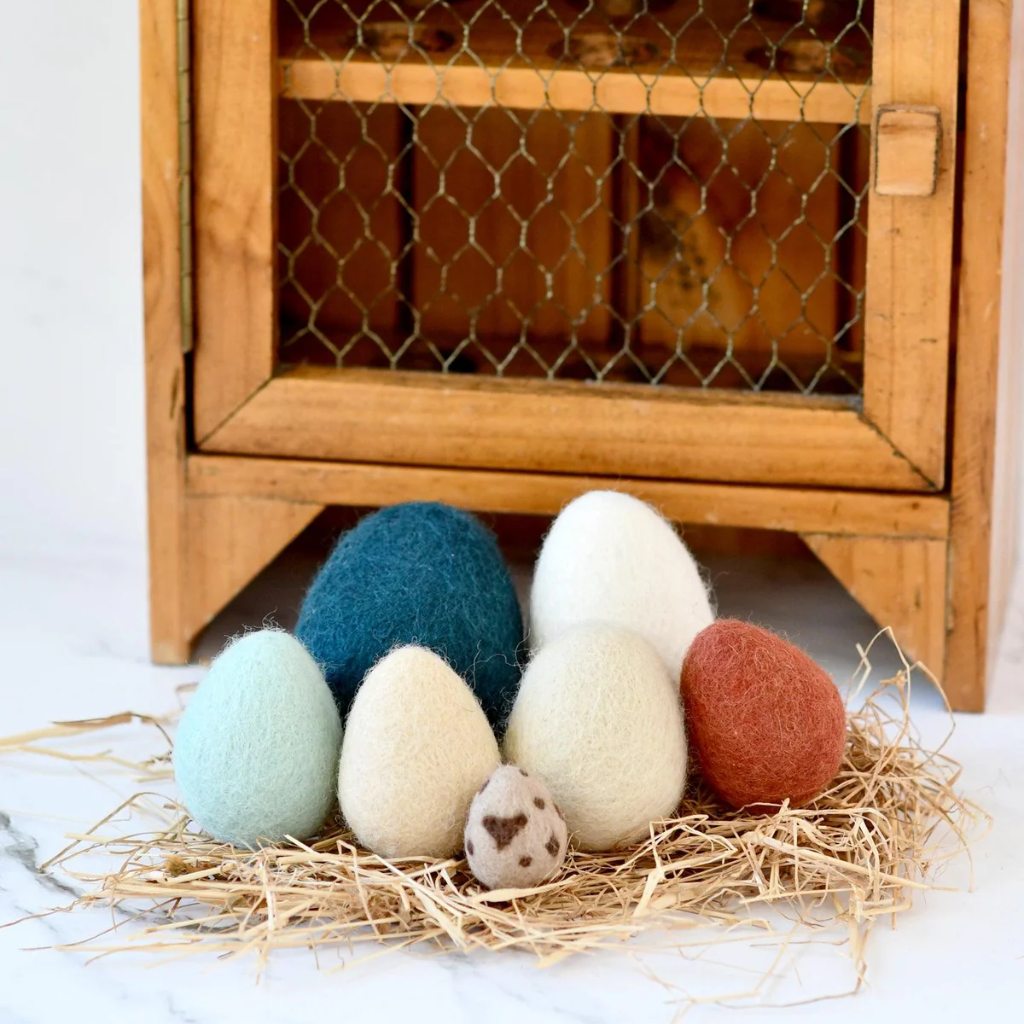 Tara Treasures Poultry Eggs Set of 7