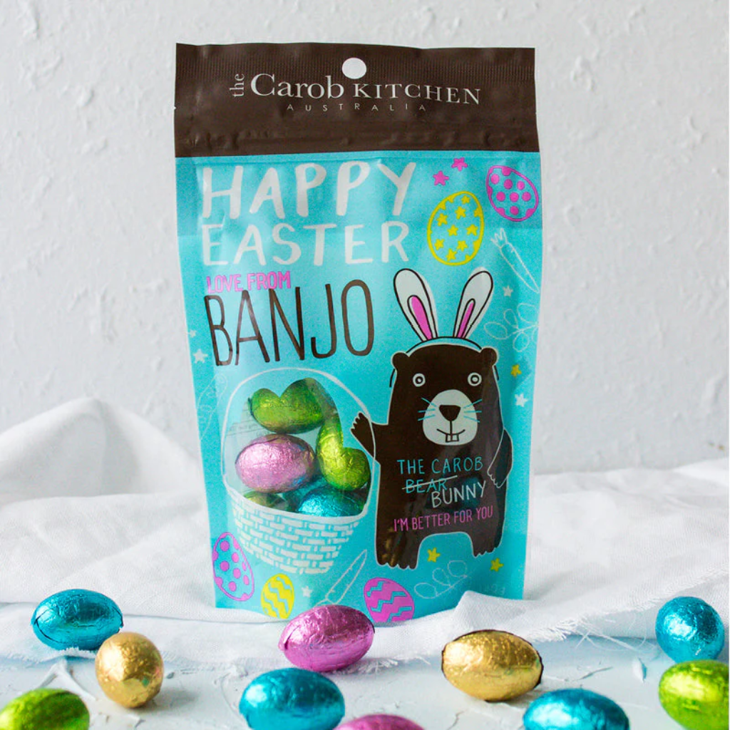 The Carob Kitchen Banjo Bunny Mini Easter Egg Gift Bag 140 g
