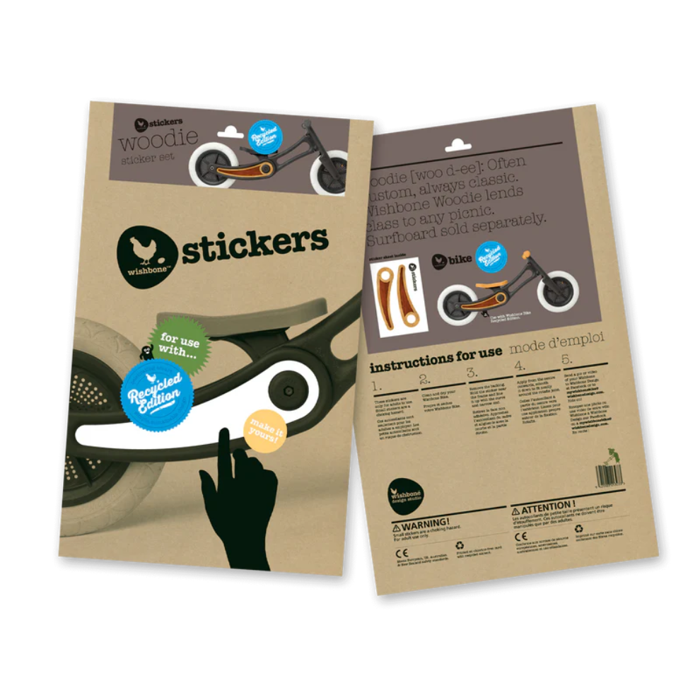 Wishbone Recycled Bike Stickers