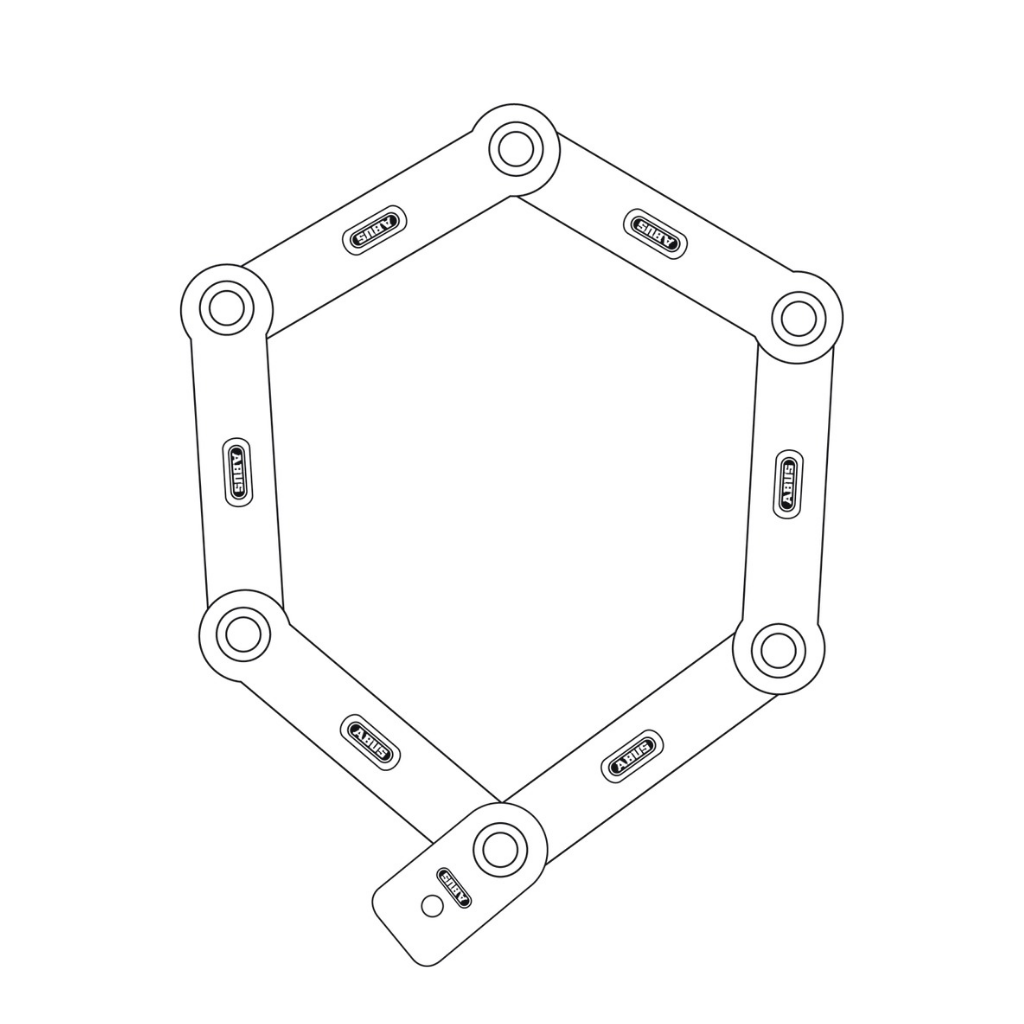 Abus Bordo 5700K U-Grip Bike Lock 80cm