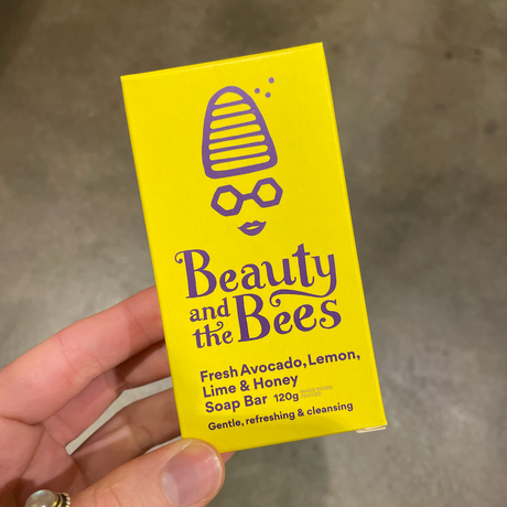 Beauty & the Bees Soap Bar 120 g Avocado Lemon Lime Honey Teros Tasmanian