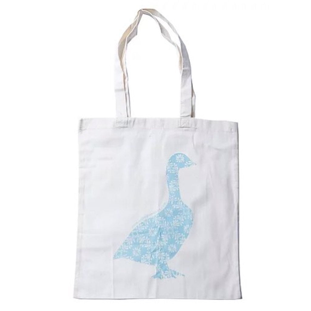 Apple Green Duck Calico Animal Tote Bag