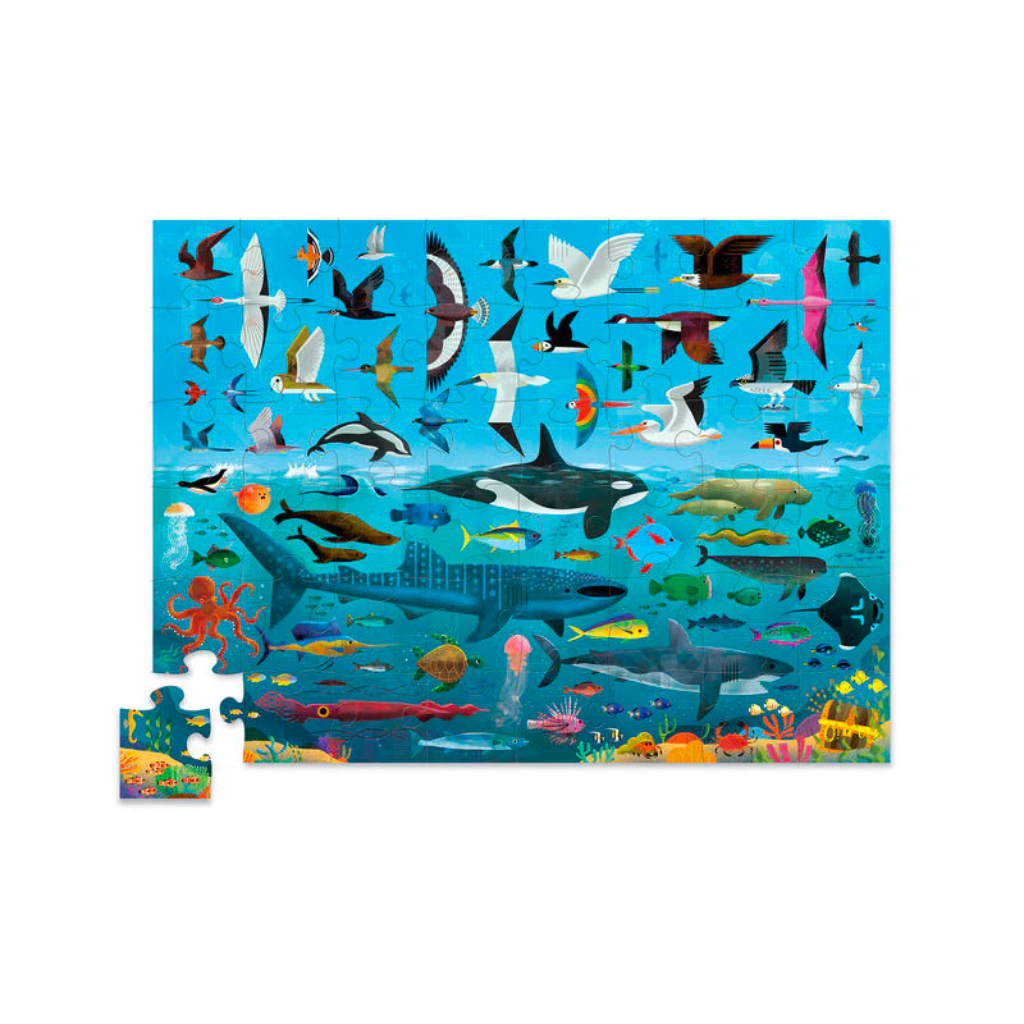 Crocodile Creek Above & Below Puzzle (48 Pieces)