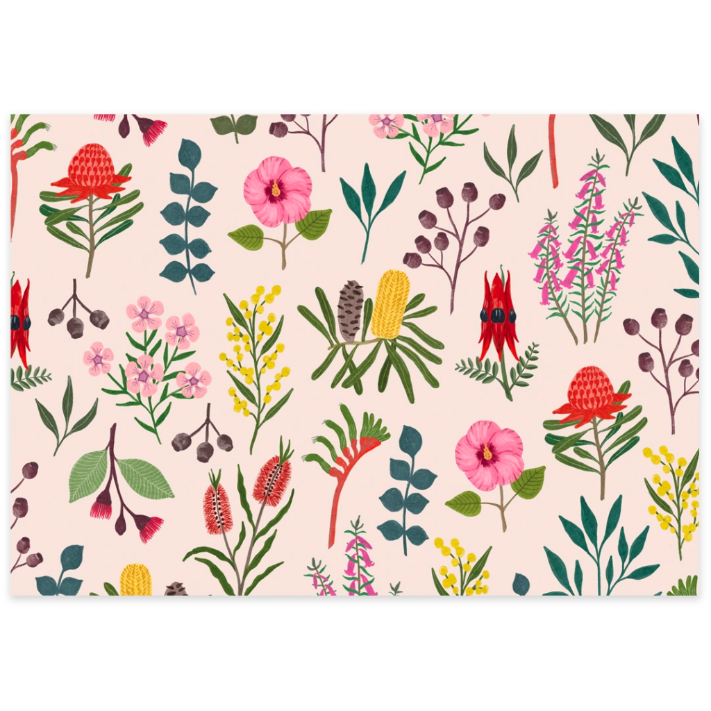 Earth Greetings Wrapping Paper - Folded