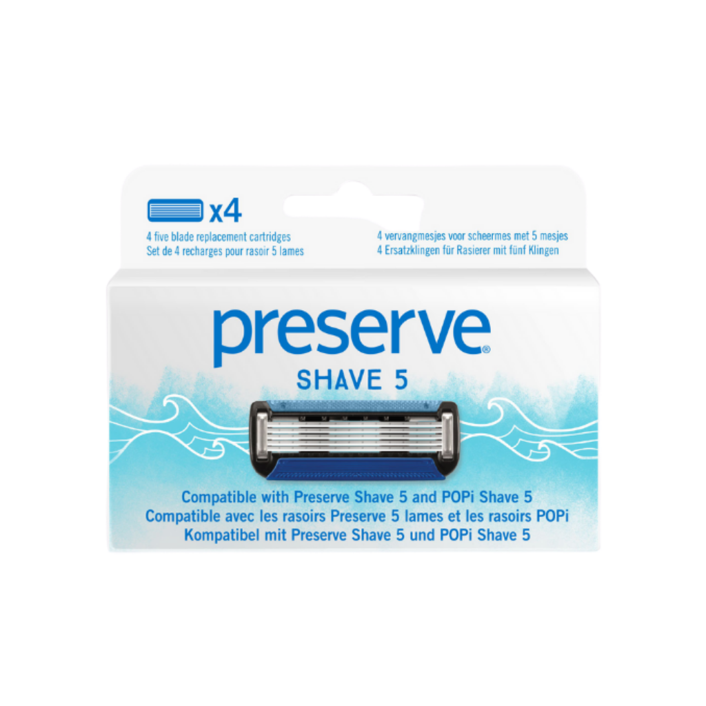 Preserve Popi Shave 5 Replacement Blades (4 Pack)