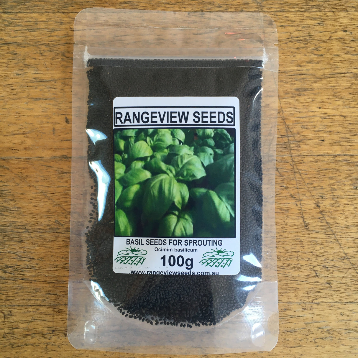 Rangeview Sprouting Basil Seeds 100 g