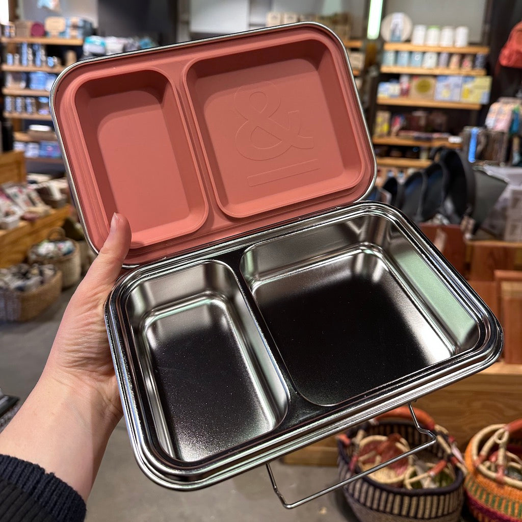 Seed & Sprout Crunchbox Mini Stainless Steel (2 Compartment)