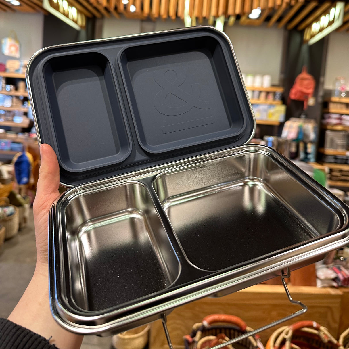 Seed & Sprout Crunchbox Mini Stainless Steel (2 Compartment)