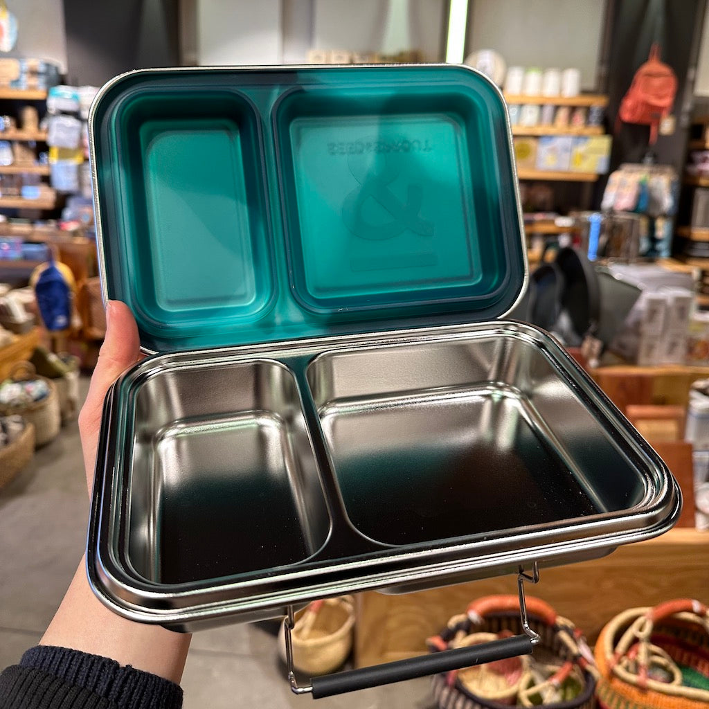 Seed & Sprout Crunchbox Mini Stainless Steel (2 Compartment)