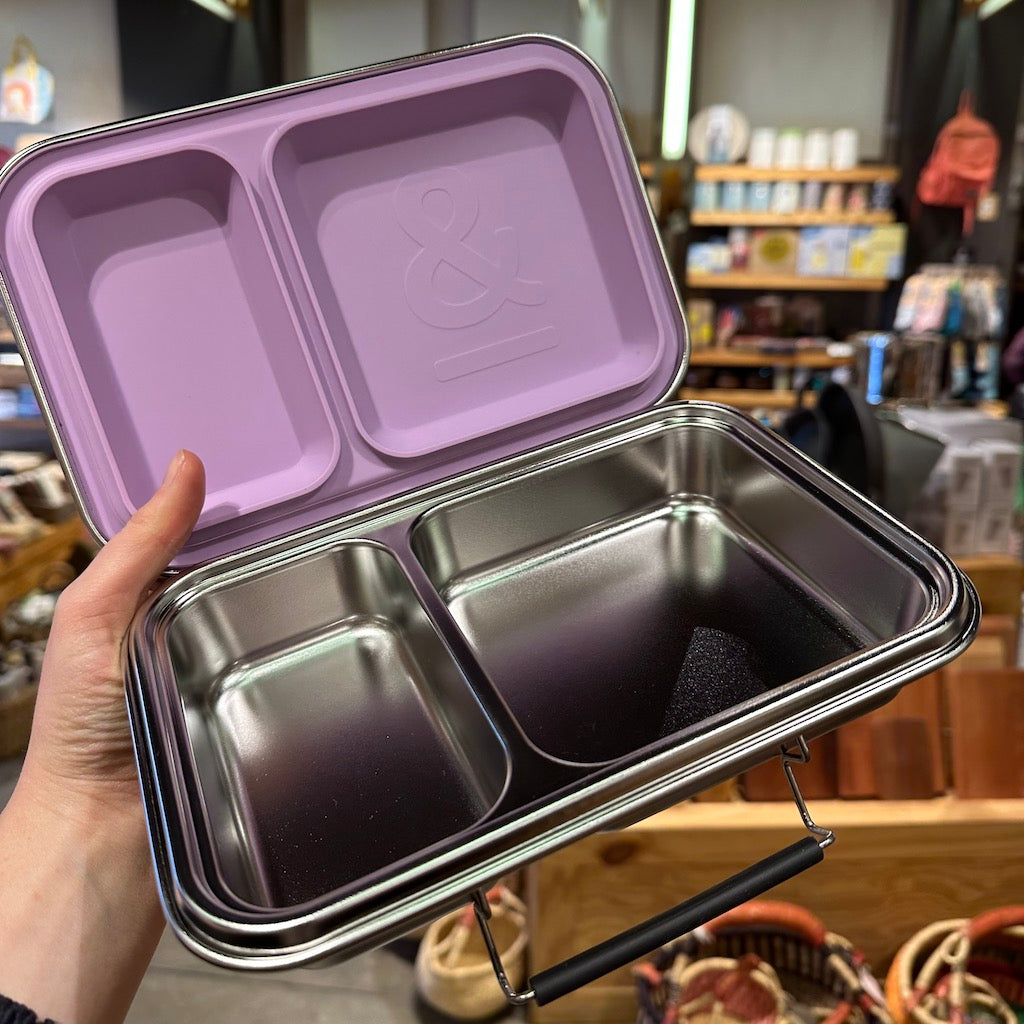 Seed & Sprout Crunchbox Mini Stainless Steel (2 Compartment)