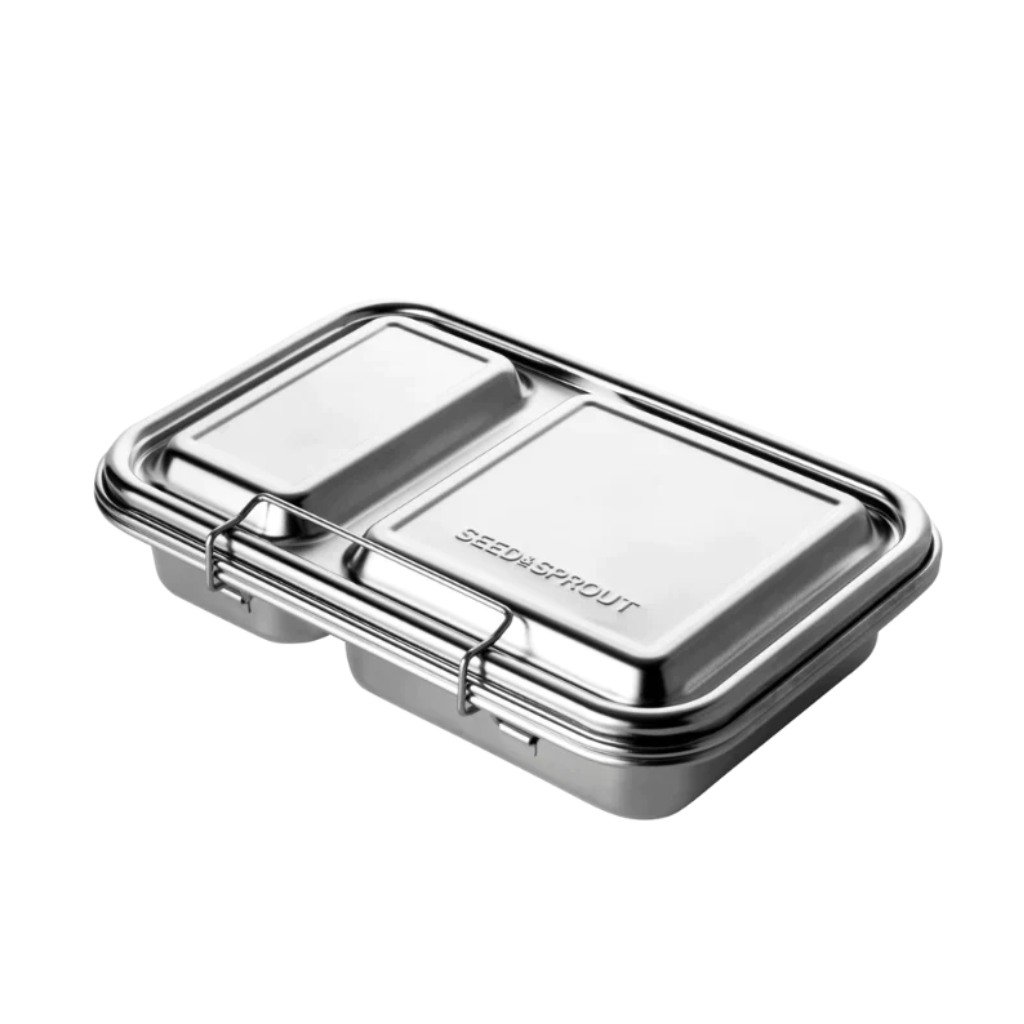 Seed & Sprout Crunchbox Mini Stainless Steel (2 Compartment)
