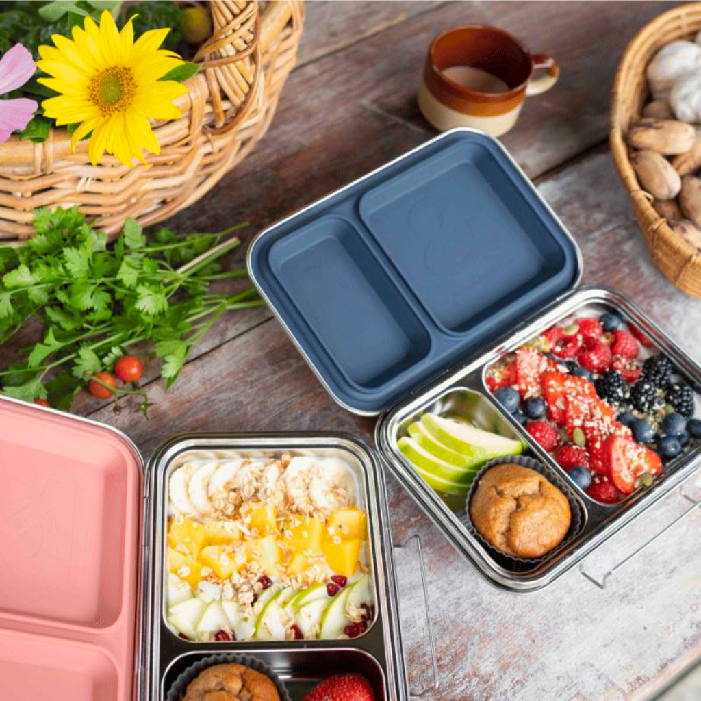 Seed & Sprout Crunchbox Mini Stainless Steel (2 Compartment)