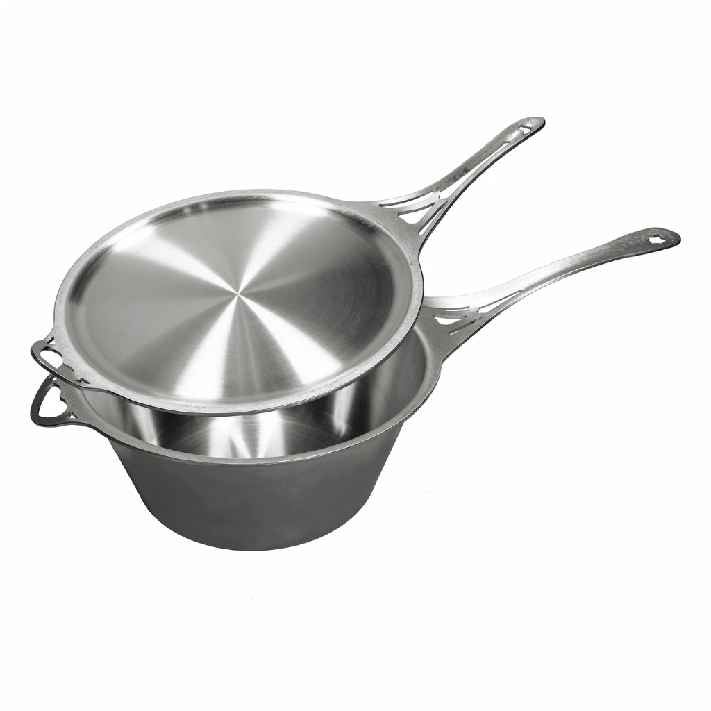 Solidteknics Noni 2.5 L Ferritic Stainless Steel Saucepan & 23 cm Skillet/Lid