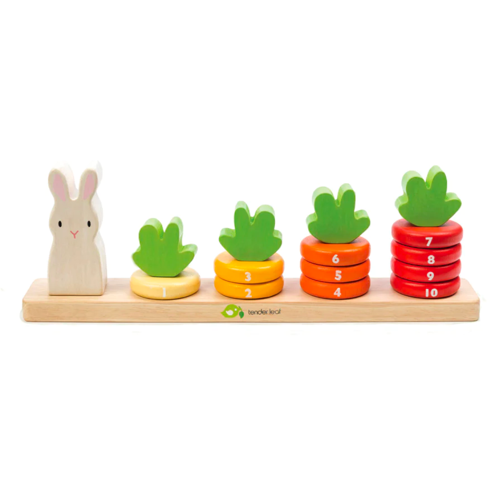 Tender Leaf Counting Carrots Wooden Stacker