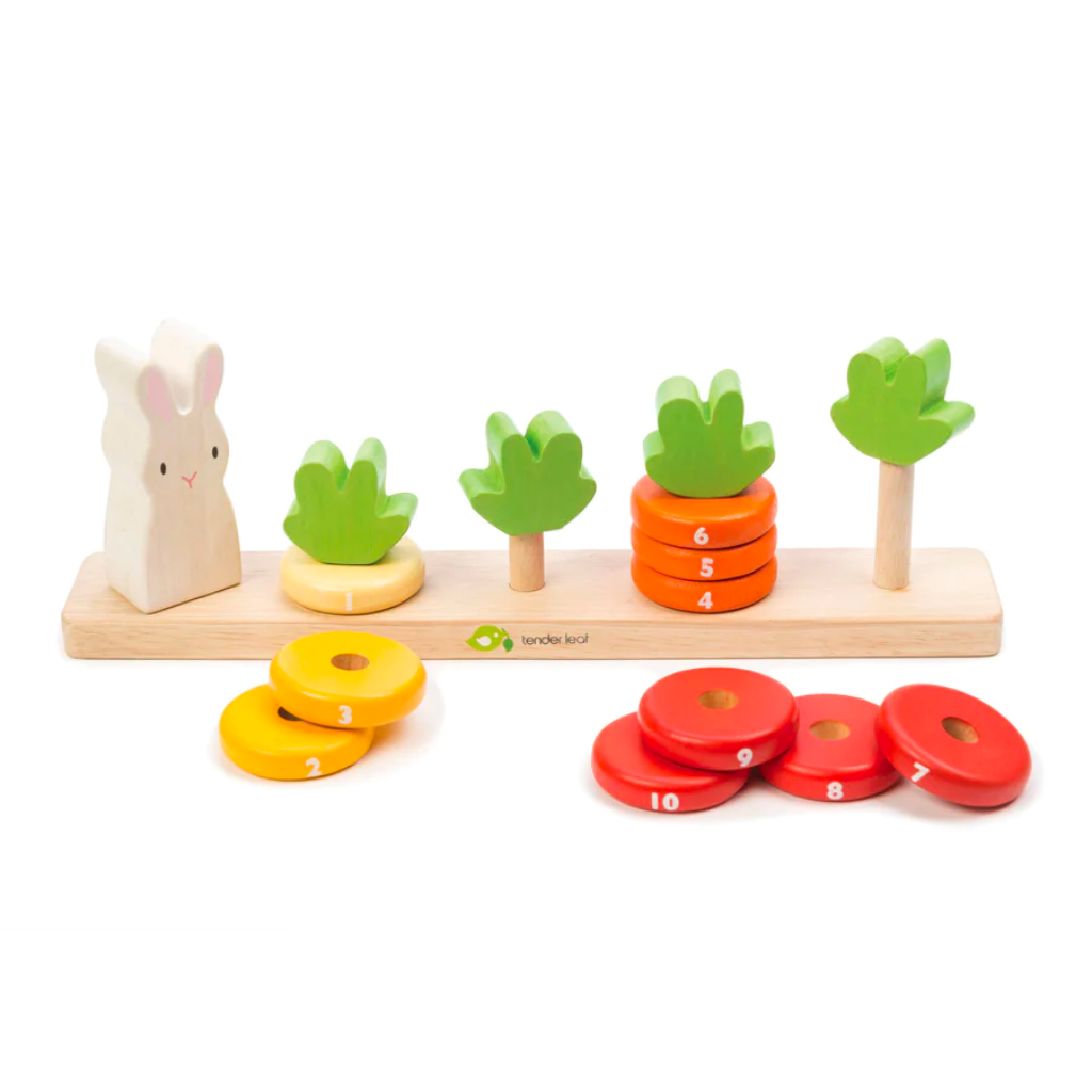 Tender Leaf Counting Carrots Wooden Stacker