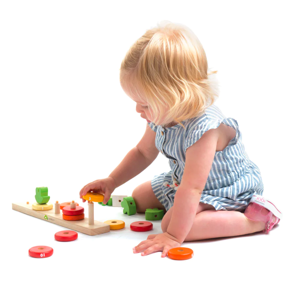 Tender Leaf Counting Carrots Wooden Stacker