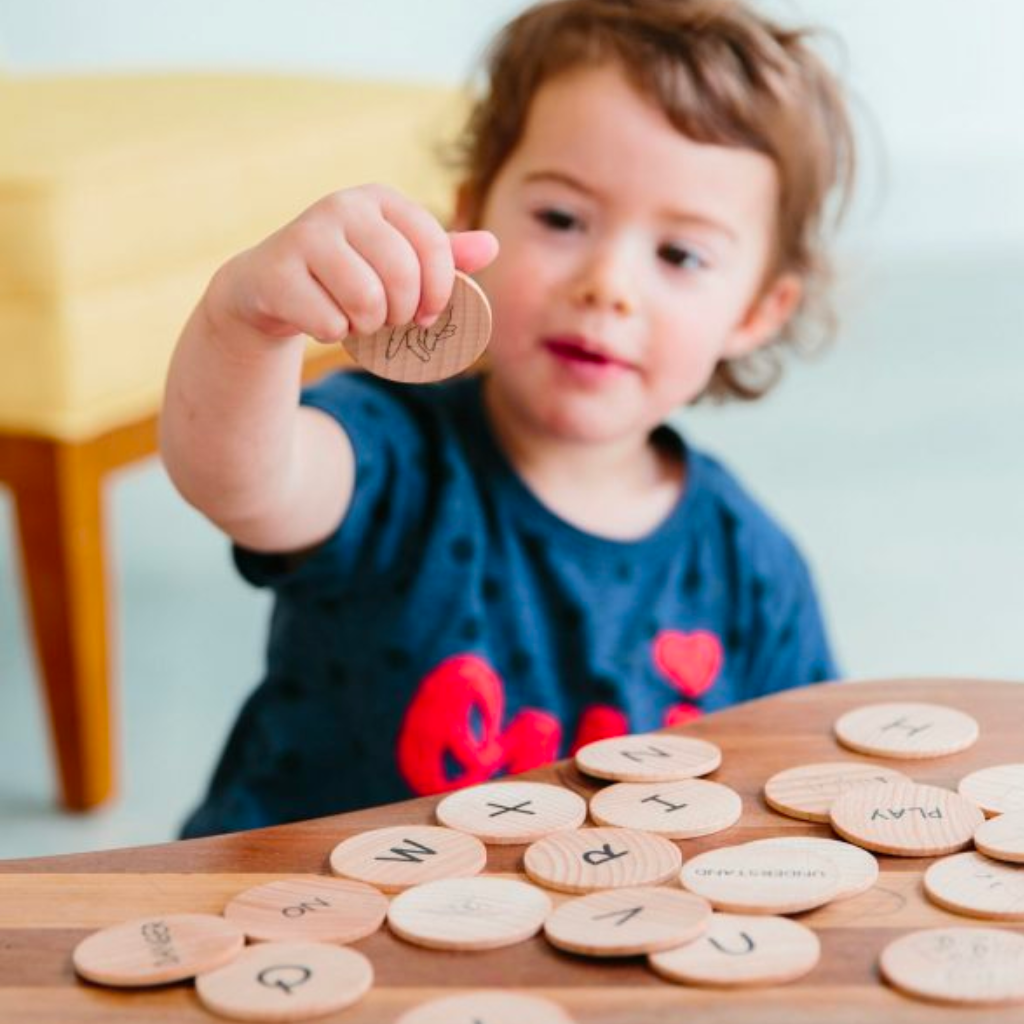 The Freckled Frog Sign Language Wooden Disks