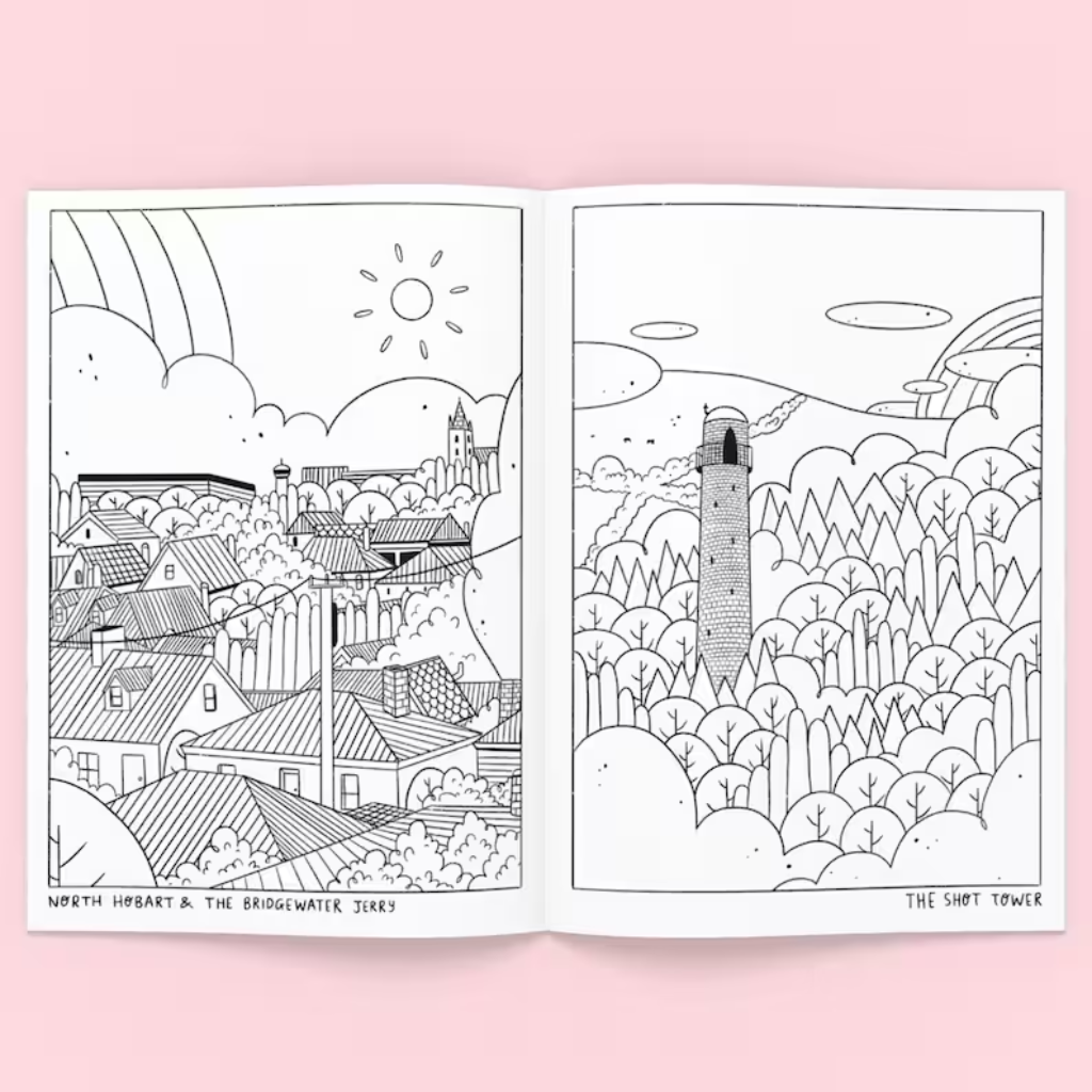 "The Nipaluna Hobart Colouring Book" by Rosie Murrell