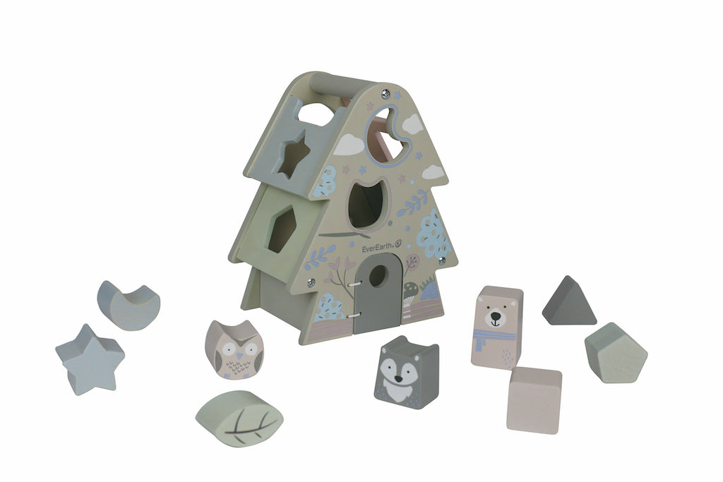 EverEarth Tree Shape Sorter Pastel Teros