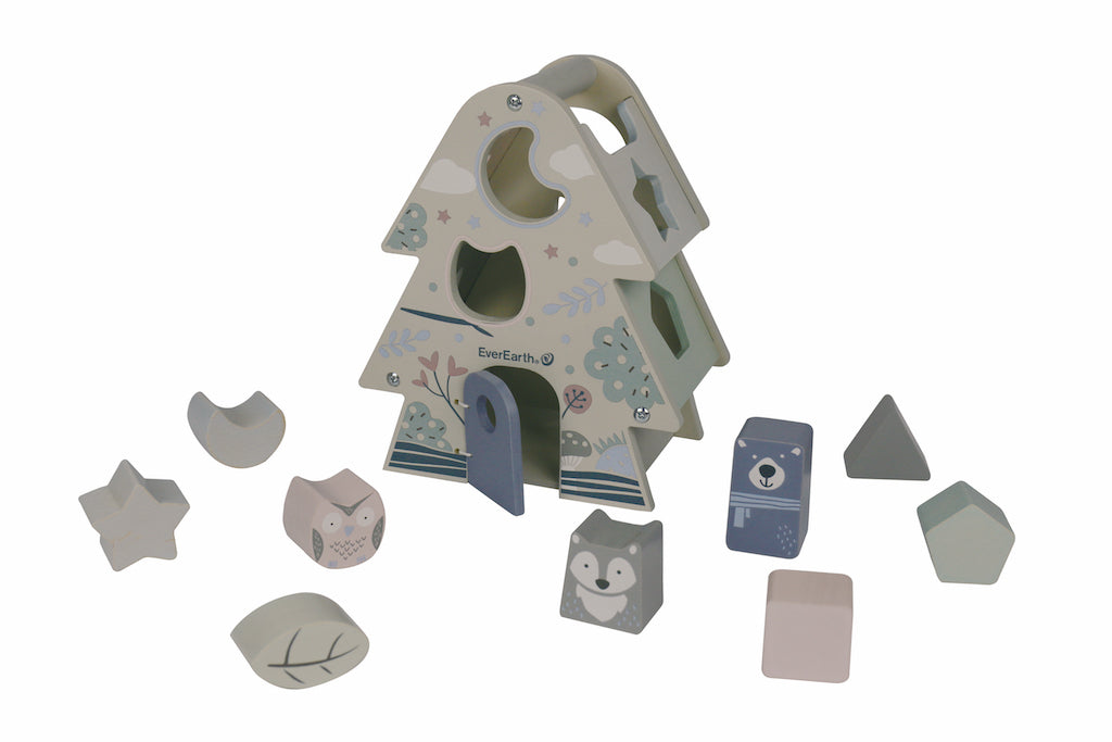 EverEarth Tree Shape Sorter Pastel