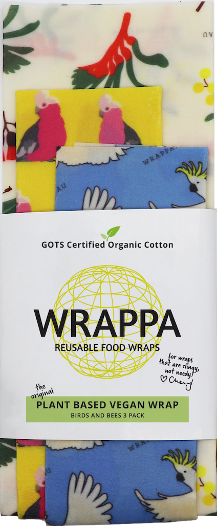 Wrappa Vegan Wraps Organic Cotton (3 Pack)