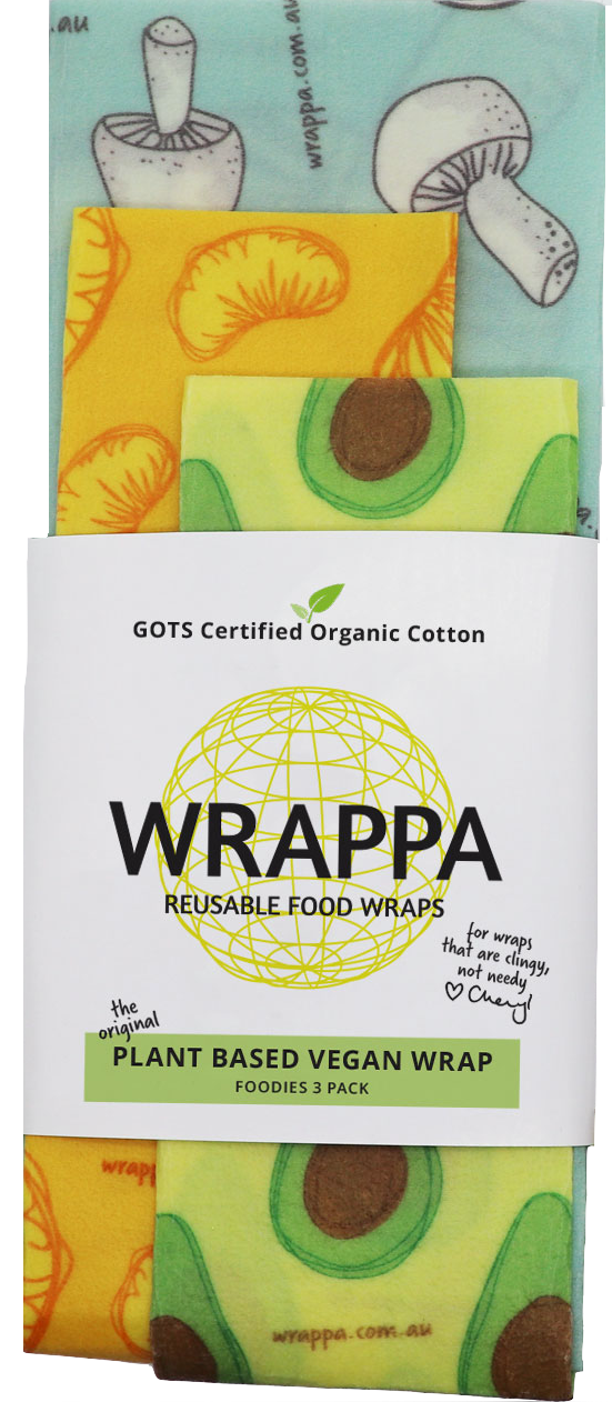 Wrappa Vegan Wraps Organic Cotton (3 Pack)