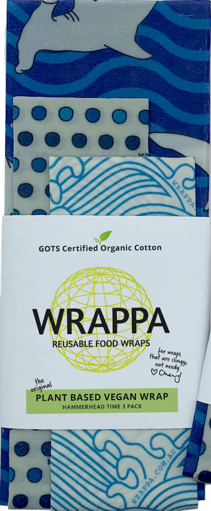 Wrappa Vegan Wraps Organic Cotton (3 Pack)