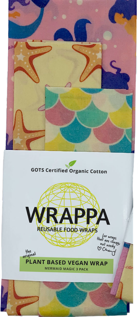 Wrappa Vegan Wraps Organic Cotton (3 Pack)