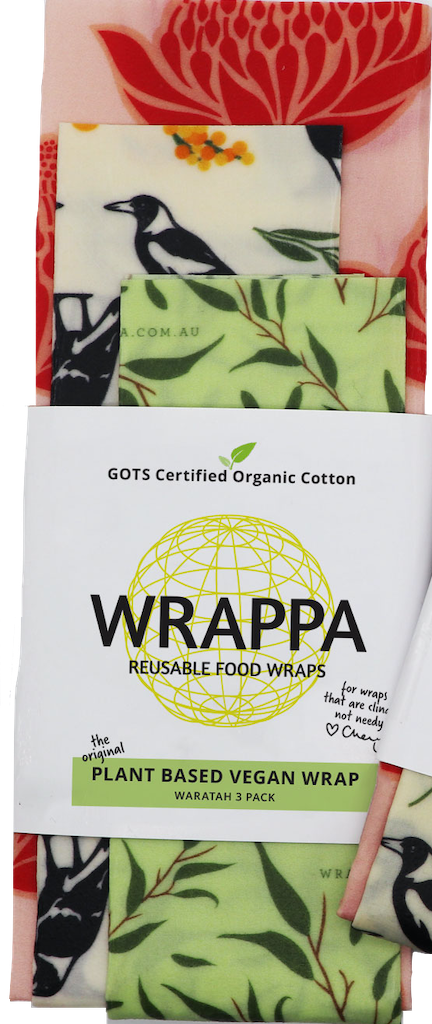 Wrappa Vegan Wraps Organic Cotton (3 Pack)