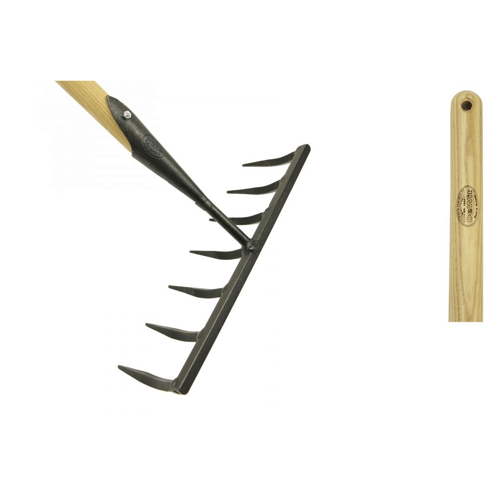 DeWit Rake 7 Tine Square (Handle 1400 mm) (1102S)