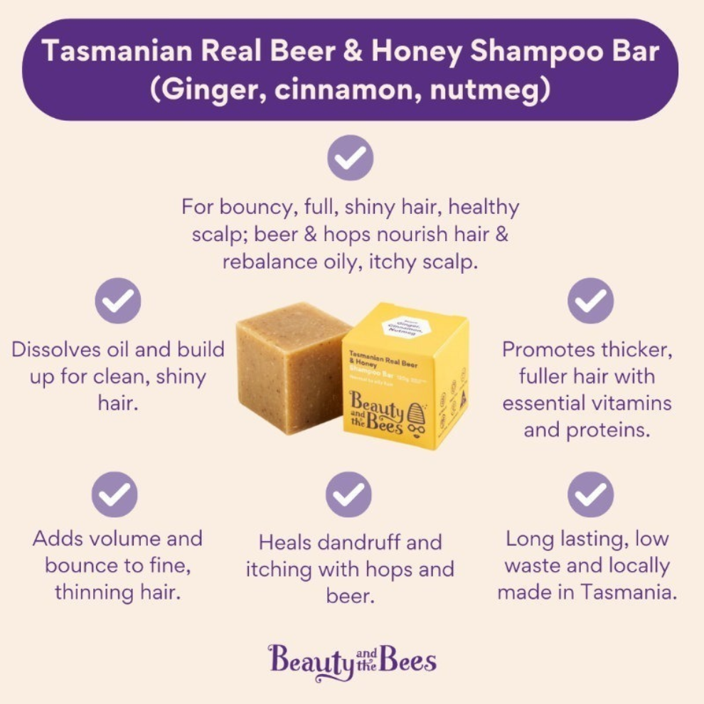 Beauty & the Bees Traditional Shampoo Bar 120 g