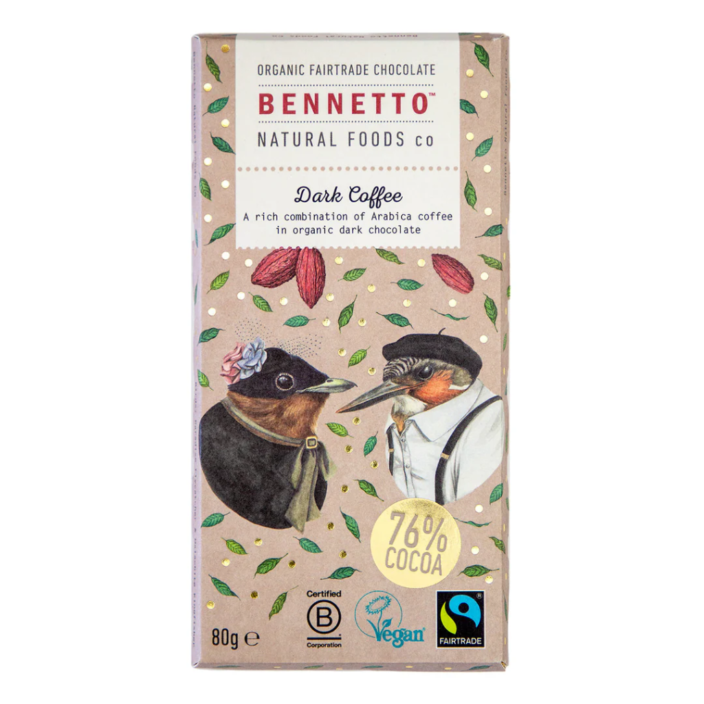 Bennetto Organic Dark Chocolate 80 g