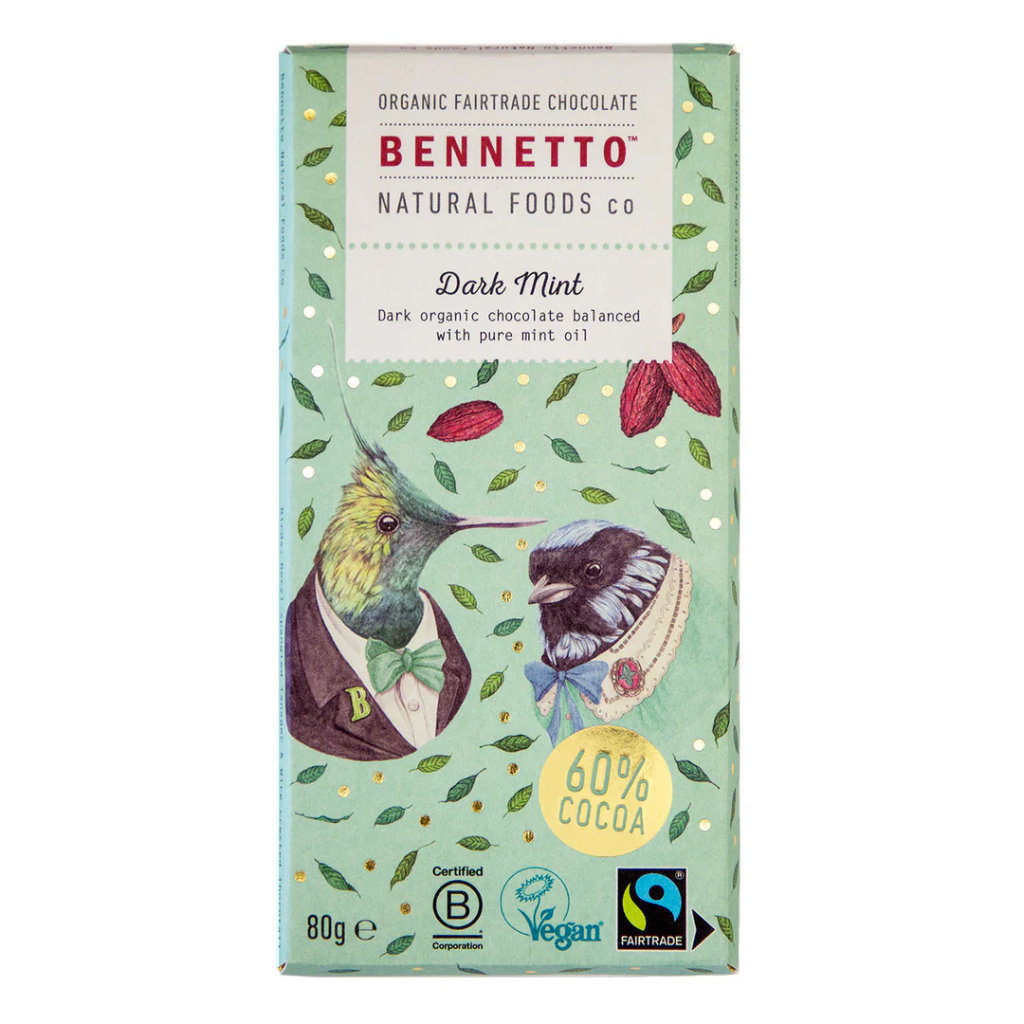 Bennetto Organic Dark Chocolate 80 g