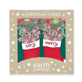 Earth Greetings Christmas Cards Square (8 Pack)