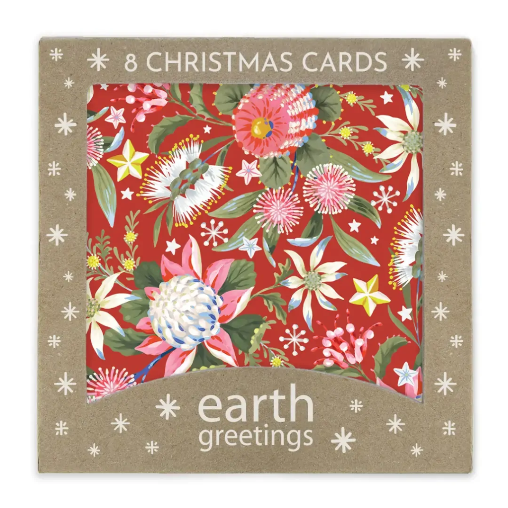 Earth Greetings Christmas Cards Square (8 Pack)