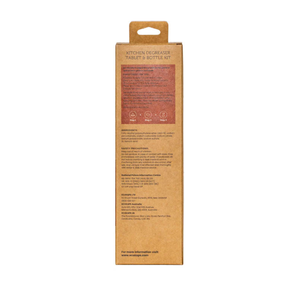 EcoKaps Kitchen Cleaning Bottle & Tablet